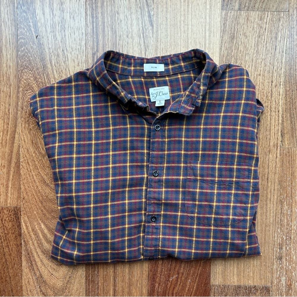 J. Crew Slim Brushed Twill Shirt